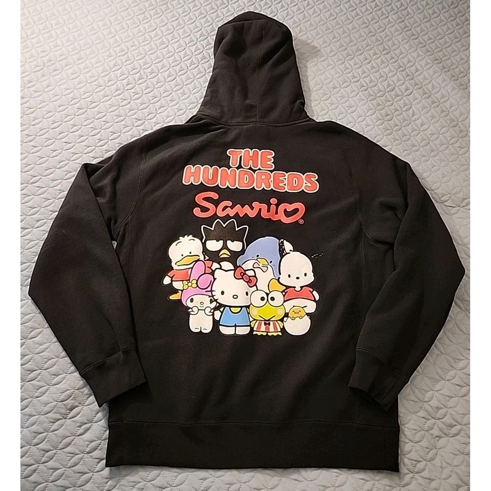 The Hundreds x Sanrio Hello Kitty Men's XL‎ Pullover Hoodie Black